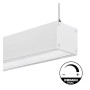 XXLED LED 72W Linear - 2 Meter - Weiss - Lichtleiste + POTSDAM Hängelampe - UGR17- Dimmbar