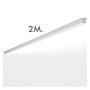 XXLED LED 72W Linear - 2 Meter - Weiss - Lichtleiste + POTSDAM Hängelampe - UGR17- Dimmbar - Detailansicht