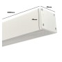 XXLED LED 72W Linear - 2 Meter - Weiss - Lichtleiste + POTSDAM Hängelampe - UGR17- Dimmbar