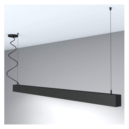 XXLED LED Linear Pendelleuchte - MÜNCHEN SCHWARZ - 0.5m - 1m - 1,5m - 2m - IP54 - Dimmbar