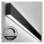 XXLED LED Wandleuchte Lineare - NEW WASHINGTON SCHWARZ - 0.44 - 0.94m - 1.44m - 1.94m- IP54- Dimmbar - Detailansicht