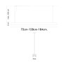 XXLED LED-Linear-Pendelleuchte - schallabsorbierend - MUTE - 72cm - 128cm - 184cm - IP54 - Dimmbar - Detailansicht