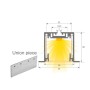 XXLED Lineare LED - Incorporation - MOSCOU MINI NOIR - 0,44m - 0,94m - 1,44m - 1,94m - IP54 - Dimmable - vue détaillée