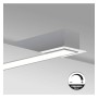 XXLED Lineare LED - Incasso - MOSCAU MINI ARGENTO - 0,44m - 0,94m - 1,44m - 1,94m - IP54- Dimmerabile - vue détaillée