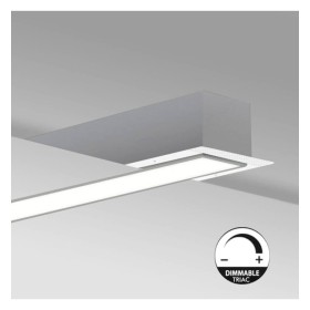 Lineare LED - Incasso - MOSCAU MINI ARGENTO - 0,44m - 0,94m - 1,44m - 1,94m - IP54- Dimmerabile