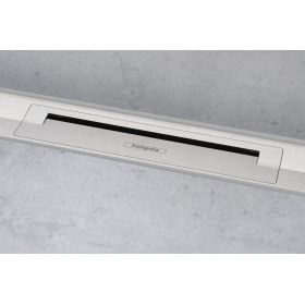 hansgrohe RainDrain Flex Fertigset Duschrinne 80 cm, kürzbar zur Wandmontage
