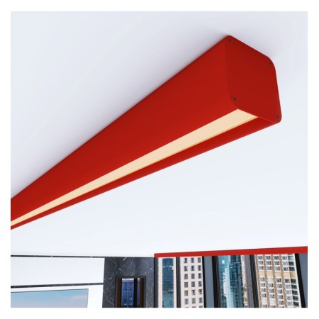 XXLED Lineare LED - Deckenaufbauleuchte - ANTONIUS Tomatenrot - 0,5 m - 1m - 1,5m - 2m - Dimmbar