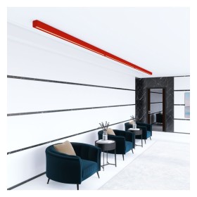 Lineare LED - Plafoniera a LED - ANTONIUS Rosso pomodoro - 0,5 m - 1m - 1,5m - 2m - Dimmerabile