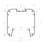 XXLED Lineare LED - Deckenaufbauleuchte - ANTONIUS Tomatenrot - 0,5 m - 1m - 1,5m - 2m - Dimmbar - Produktansicht