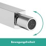hansgrohe Finoris Einhebel-Bidetmischer mit Push-Open Ablaufgarnitur - technische Ansicht