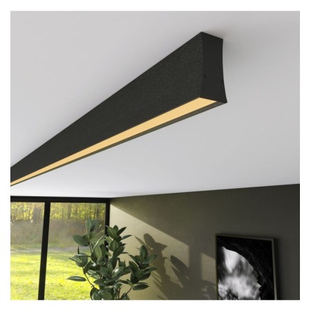 XXLED Lineare LED - Deckenaufbauleuchte - LOLA schwarz- 0,5 m - 1m - 1,5m - 2m - Dimmbar
