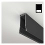 XXLED Lineare LED - Deckenaufbauleuchte - LOLA schwarz- 0,5 m - 1m - 1,5m - 2m - Dimmbar - Produktansicht