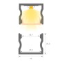 XXLED Lineare LED - Applique de plafond - NEW YORK SILVER - 0 - vue détaillée