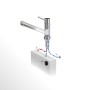 Rubinetto monocomando per cucina Villeroy & Boch Como, bassa pressione - vista tecnica