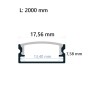 XXLED Lampada lineare a LED - EASY CONNECT - 2 metri - 20W 12V - Soluzione di misurazione professionale - vista tecnica