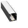 XXLED Suspension Linearlampe - MÜNCHEN MINI NOIR - 0,44m - 0,94m - 1,44m - 1,94m - IP54- Dimmable - vue détaillée
