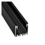 XXLED Suspension Linearlampe - MÜNCHEN MINI NOIR - 0,44m - 0,94m - 1,44m - 1,94m - IP54- Dimmable - vue technique