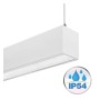 XXLED Suspension Linearlampe - MÜNCHEN MINI BLANC - 0,44m - 0,94m - 1,44m - 1,94m - IP54- Dimmable - photo produit