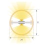 XXLED Suspension linéaire Linearlampe - OSLO DOUBLE - 0,50m - 1m - 1,50m - 2m - IP20 - photo produit