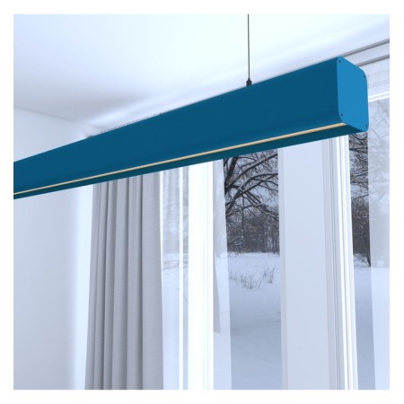XXLED Lampe suspendue linéaire LED - ANTONIUS Bleu azur - 0,5 m - 1m - 1,5m - 2m - Variateur