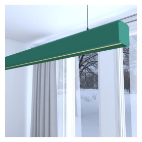 XXLED Lampe suspendue linéaire LED - ANTONIUS Patiné vert - 0,5 m - 1m - 1,5m - 2m - Dimmable
