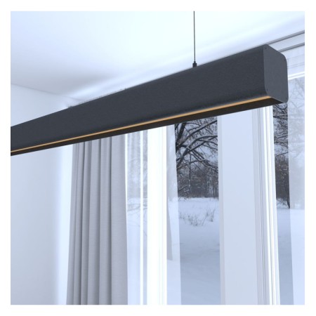 XXLED Linearlampe Pendelleuchte LED - ANTONIUS SCHWARZ - 0,5 m - 1m - 1,5m - 2m - Dimmbar