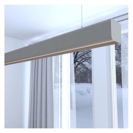 XXLED Suspension LED Linearlampe - ANTONIUS Gris pierre - 0,5 m - 1m - 1,5m - 2m - Dimmable