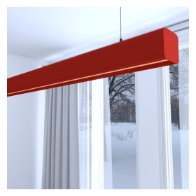 XXLED Suspension LED Linearlampe - ANTONIUS Rouge Tomate - 0,5 m - 1m - 1,5m - 2m - Dimmable