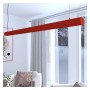 XXLED Suspension LED Linearlampe - ANTONIUS Rouge Tomate - 0,5 m - 1m - 1,5m - 2m - Dimmable - vue détaillée