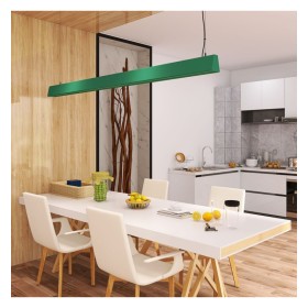 Sospensione lineare LED - CARMEN Verde patinato - 0,5 m - 1m - 1,5m - 2m - Dimmerabile