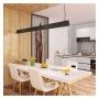 XXLED Suspension LED Linearlampe - CARMEN noir - 0,5 m - 1m - 1,5m - 2m - Dimmable - vue détaillée