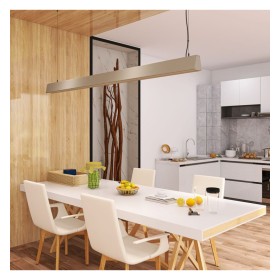 Lampada a sospensione lineare LED - CARMEN grigio pietra - 0,5 m - 1m - 1,5m - 2m - Dimmerabile