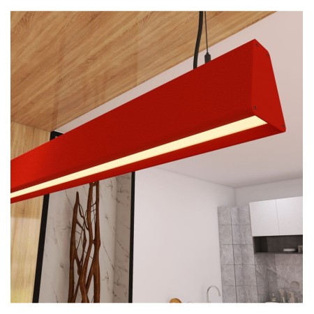 XXLED Linearlampe Pendelleuchte LED - CARMEN Tomatenrot - 0,5 m - 1m - 1,5m - 2m - Dimmbar