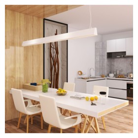Sospensione a LED Linearlampe - CARMEN Bianco - 0,5 m - 1m - 1,5m - 2m - Dimmerabile