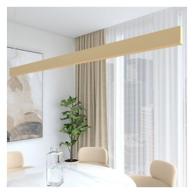 Lampada a sospensione lineare LED - LOLA Avorio Strutturato - 0,5 m - 1m - 1,5m - 2m - Dimmerabile
