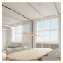 XXLED Lustre linéaire LED - LOLA ivoire structurel - 0,5 m - 1m - 1,5m - 2m - Dimmable - vue technique