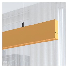 XXLED Linearlampe Pendelleuchte LED - LOLA Strukturpastellgelb - 0,5 m - 1m - 1,5m - 2m - Dimmbar