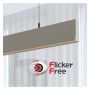 XXLED Linearlampe Pendelleuchte LED - LOLA Struktursteingrau - 0,5 m - 1m - 1,5m - 2m - Dimmbar - technische Ansicht