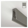 XXLED Linearlampe Pendelleuchte LED - LOLA Struktursteingrau - 0,5 m - 1m - 1,5m - 2m - Dimmbar - Detailansicht