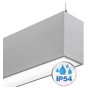 XXLED Linearlampe Pendelleuchte LED - MÜNCHEN SILBER - 0,5 m - 1m - 1,5m - 2m - IP54 - Dimmbar
