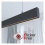 XXLED Linearlampe Pendelleuchte LED - RICHARD Schwarz - 0,5 m - 1m - 1,5m - 2m - Dimmbar - technische Ansicht