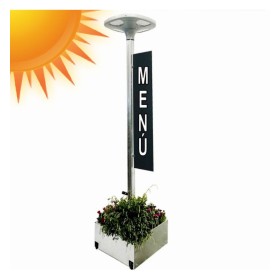 XXLED LED Strassenleuchte SOLAR 100W SUNWAY + Höhenverstellbarer tragbarer Ständer mit Rädern