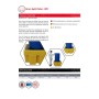 WOLFBAG Auffangpalette für 1 Fass 225L - technische Ansicht