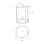 XXLED LED-Pendelleuchte - Rund Weiss - 37W - SPACE VENUS - 60cm - Produktansicht
