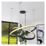 XXLED LED-Pendelleuchte - Rund Schwarz - 37W - SPACE VENUS - 60cm - Produktansicht