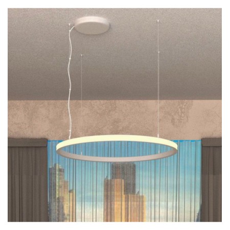 XXLED LED-Pendelleuchte - Rund Weiss - 54W - SPACE VENUS - 90cm
