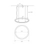 XXLED LED-Pendelleuchte - Rund Weiss - 54W - SPACE VENUS - 90cm - Produktansicht