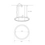 XXLED LED-Pendelleuchte - Rund Weiss - 77W - SPACE VENUS - 120cm