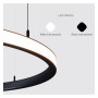XXLED LED-Pendelleuchte - Rund Weiss - 77W - SPACE VENUS - 120cm - technische Ansicht