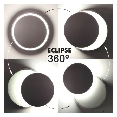 XXLED Applique murale LED 6W APOLO Blanc - Noir 5000K